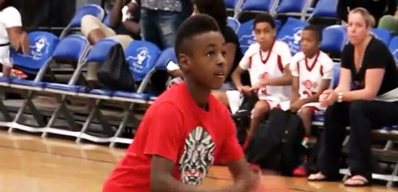 Bronny James quando criança