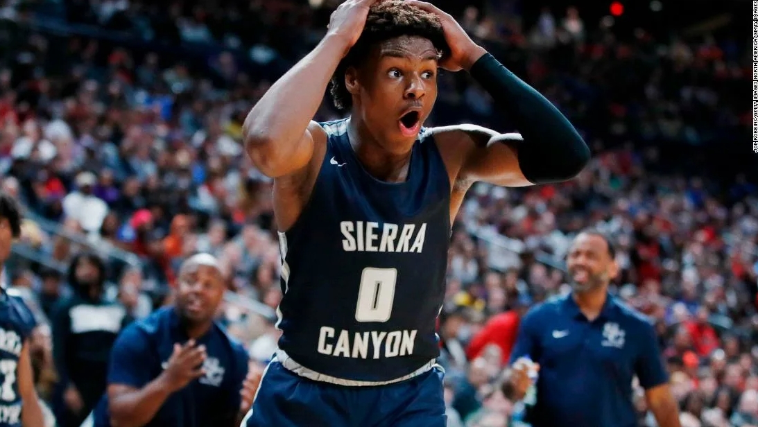 Bronny James até as alturas do basquete Olympus está longe