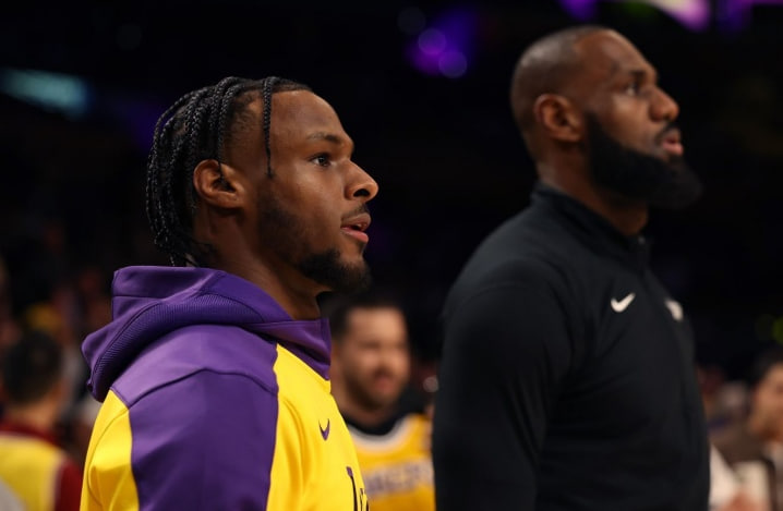 LeBron James reflete sobre a experiência marcante de Bronny na NBA contra os 76ers